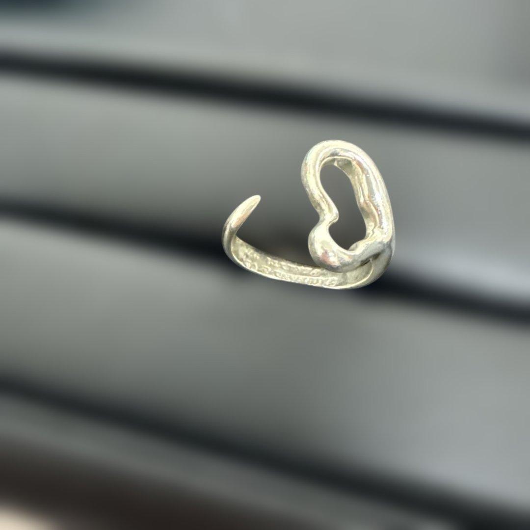 Tiffany & Co. シルバー ハート型オープンリング