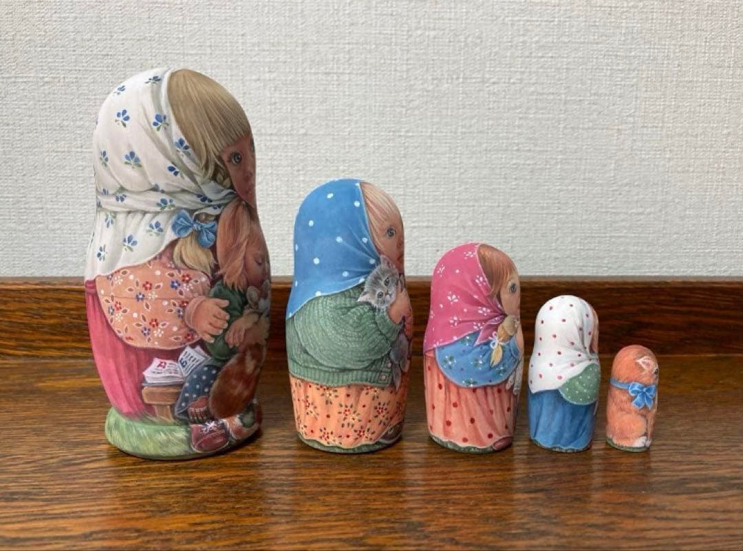 雑貨☆One Of A Kindマトリョーシカ(5P)H13cmエレナ