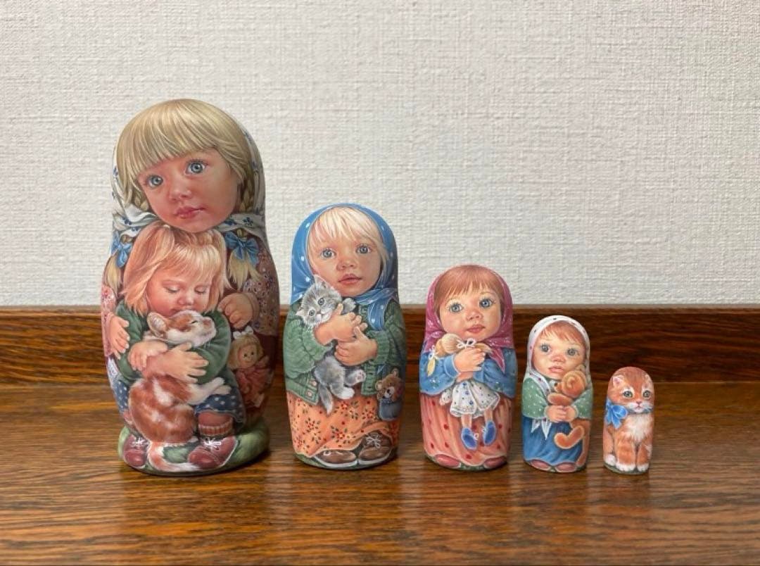 雑貨☆One Of A Kindマトリョーシカ(5P)H13cmエレナ