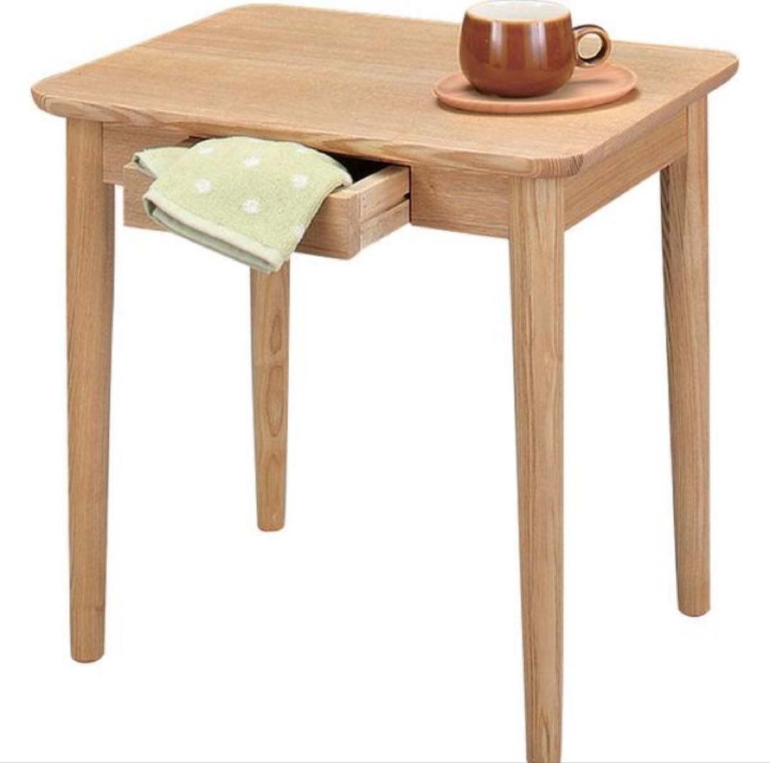 HOT-334NA モタ サイドテーブル ナチュラル　新品