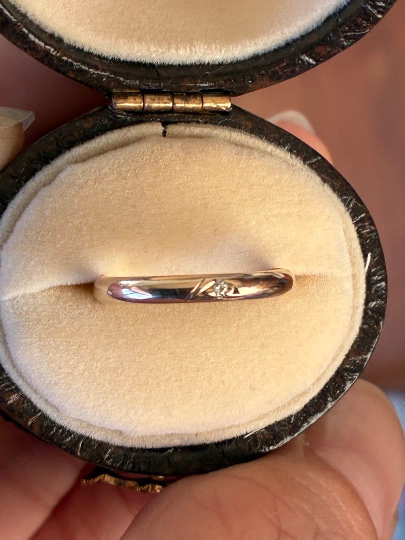 B*e様 k9 YG ピンキー ダイヤ リング サイズ5号