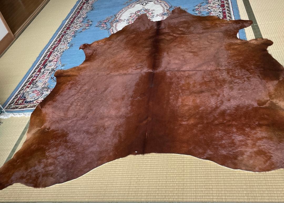 【IKEA】牛革ブラウンマット 未使用