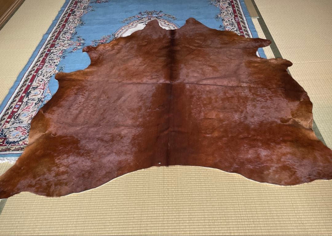 【IKEA】牛革ブラウンマット 未使用