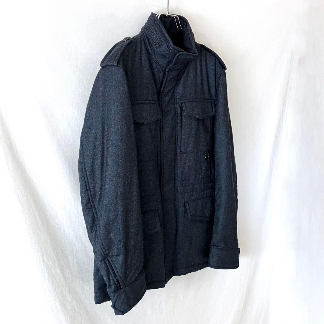 美品 アクアスキュータム ウール 中わた M-65 フィールドジャケット 36
