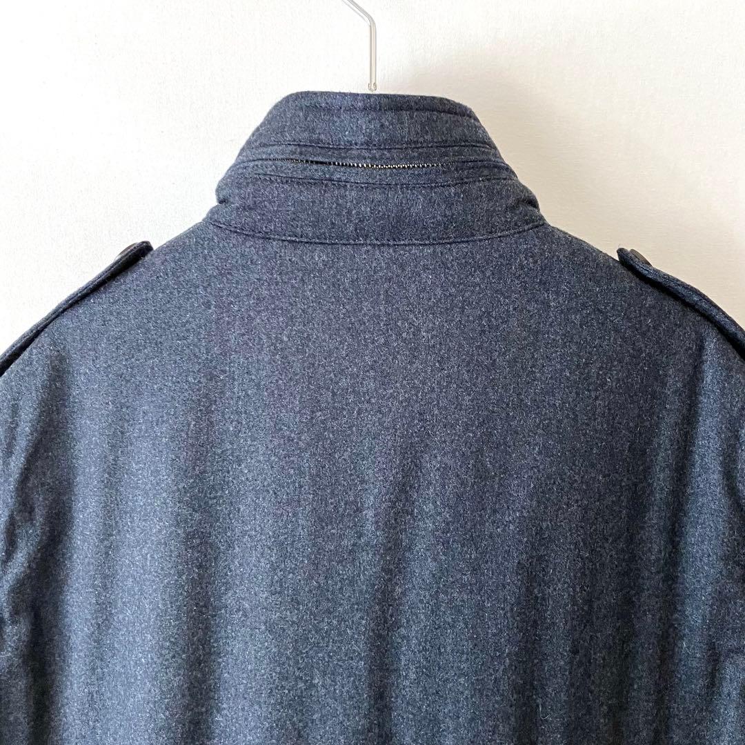 美品 アクアスキュータム ウール 中わた M-65 フィールドジャケット 36