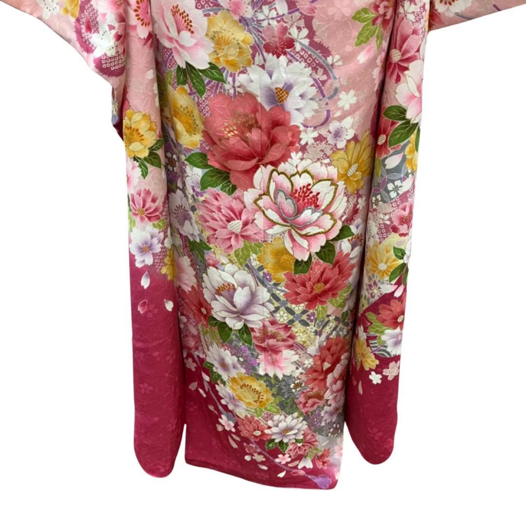 ≪早い者勝ち≫【美品】 振袖セット 成人式 正絹 古典柄 ピンク S*82●