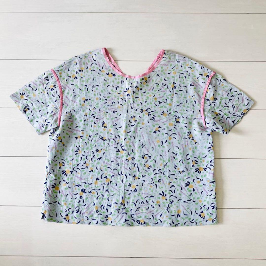 mima perhonen pleasure herb半袖ブラウス　リネン38