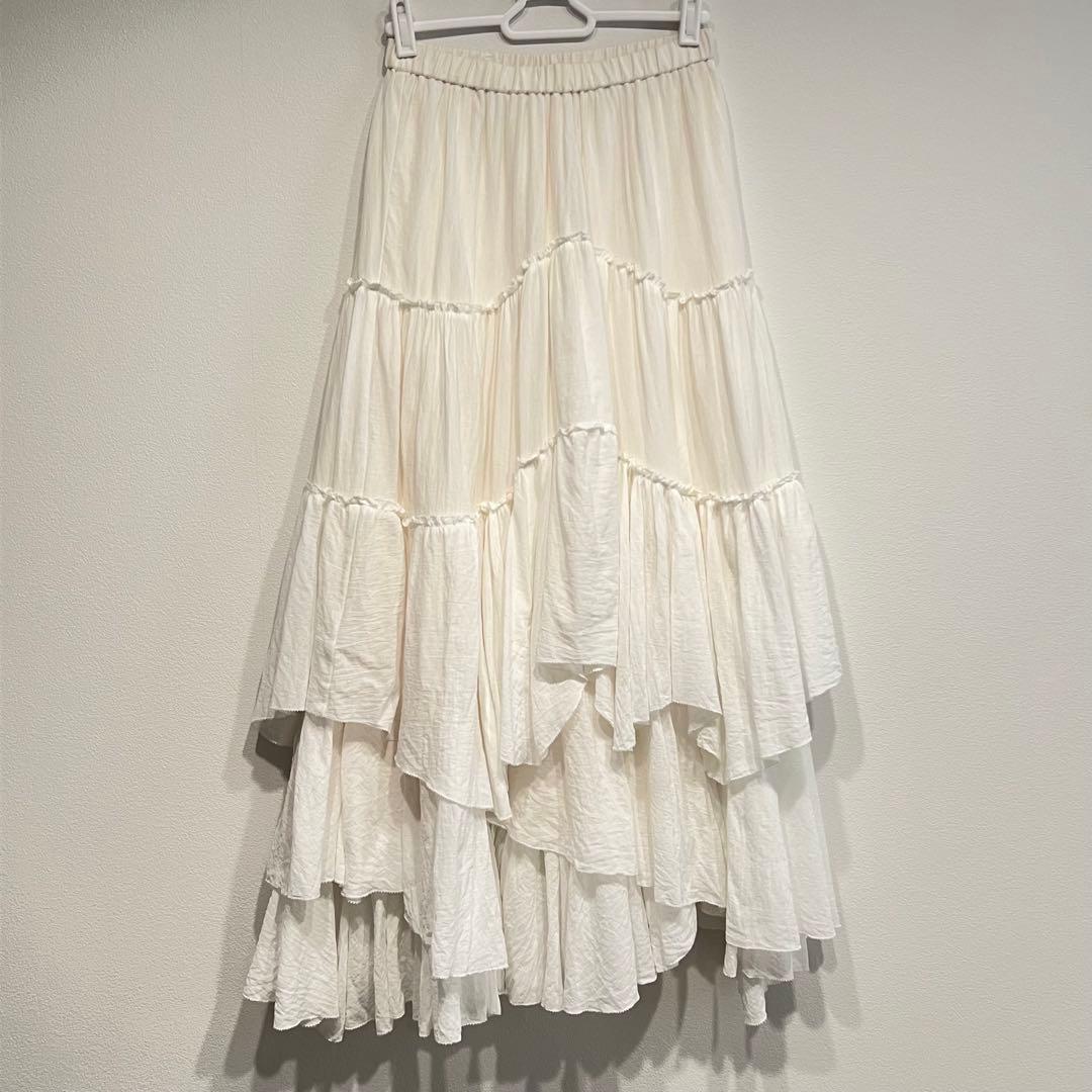 CASA FLINE カーサフライン　コットンティアードスカート