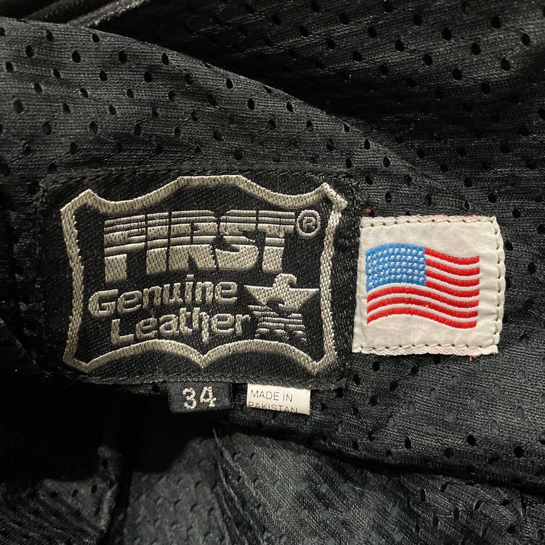 FIRST Genuine Leather 本革 レザーパンツ W34