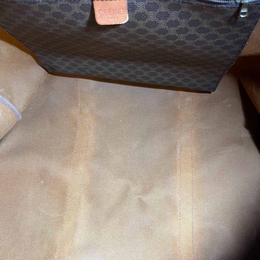 セリーヌ　ボストンバッグ　マカダム　レザー