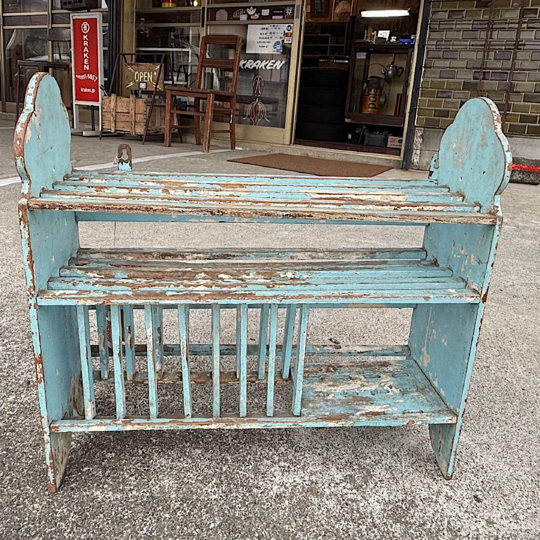 インド　Wood キッチンラック 食器棚