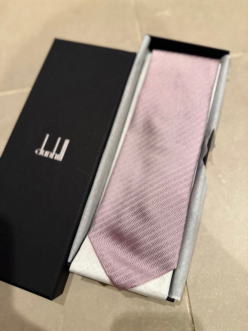 【新品未使用】dunhill ローラガス ピンクネクタイ