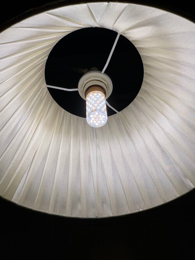 クラシック フロアランプ プリーツシェード 真鍮調 スタンドライト 間接照明