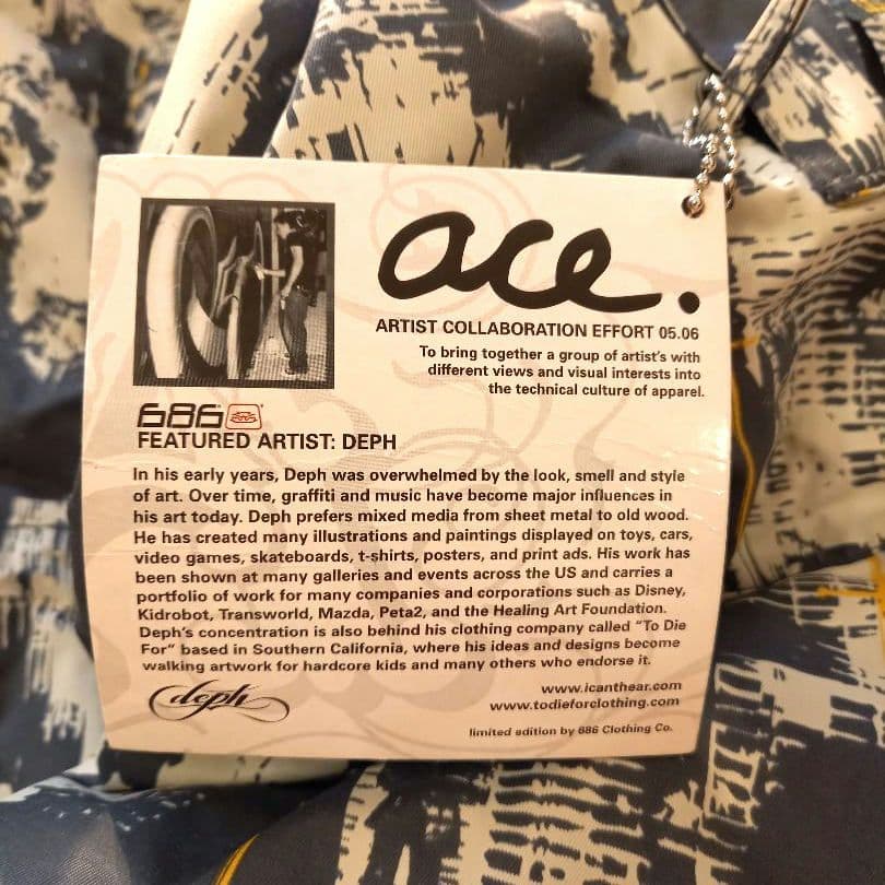 686 ACE KINGS スノーボードウェア Lサイズ　アクセ付き【新古】