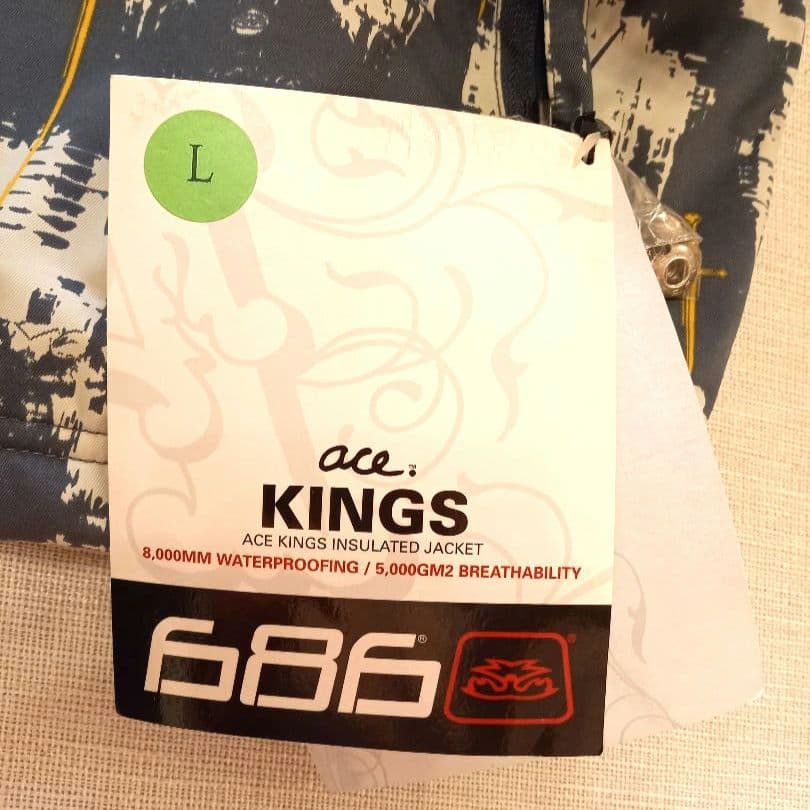 686 ACE KINGS スノーボードウェア Lサイズ　アクセ付き【新古】