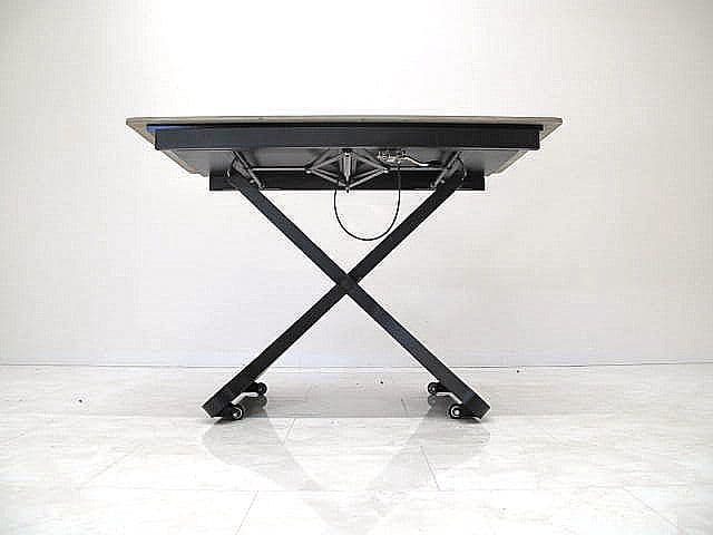 【展示品】セラミック天板昇降テーブル リフティングテーブル ダイニングテーブル