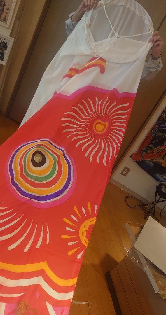 ●おすすめ新品●徳永鯉　ゴールド鯉　鯉のぼり（6メートル）インテリア