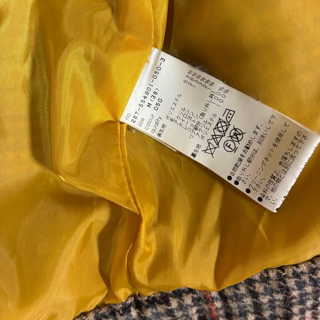 2wayチェック柄　アウター　マリークワント　MARY QUANT ジャケット