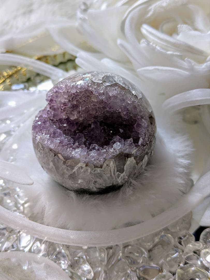 ♡ハイグレードスフィア　アメジスト　スフィア♡　笑口 オールカット
