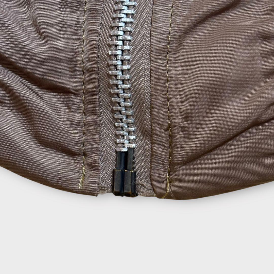 レアカラー！90s USA製アルファインダストリーズMA-1 ブラウンALPHA