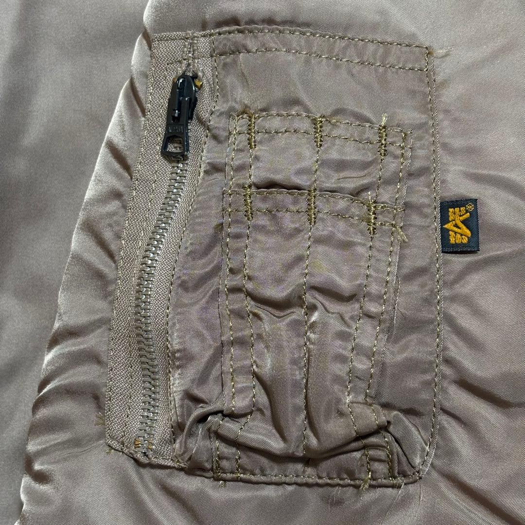 レアカラー！90s USA製アルファインダストリーズMA-1 ブラウンALPHA