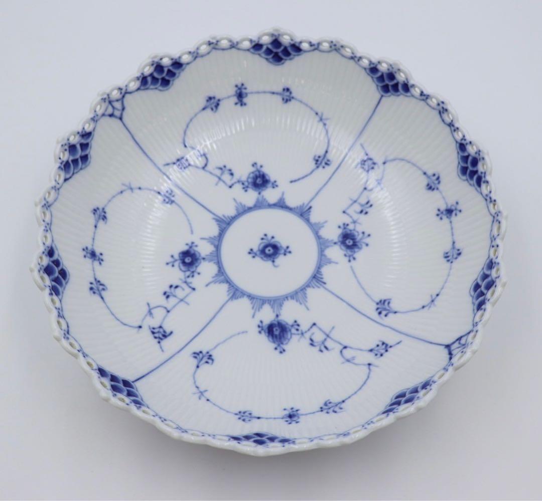 ロイヤルコペンハーゲン　ブルーフルーテッド　フルレース　ボウル　大型　28cm