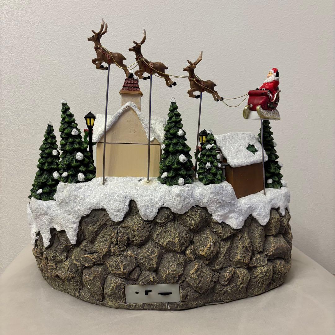 美品✨コストコ クリスマス オルゴール LED付き置物 音楽付き
