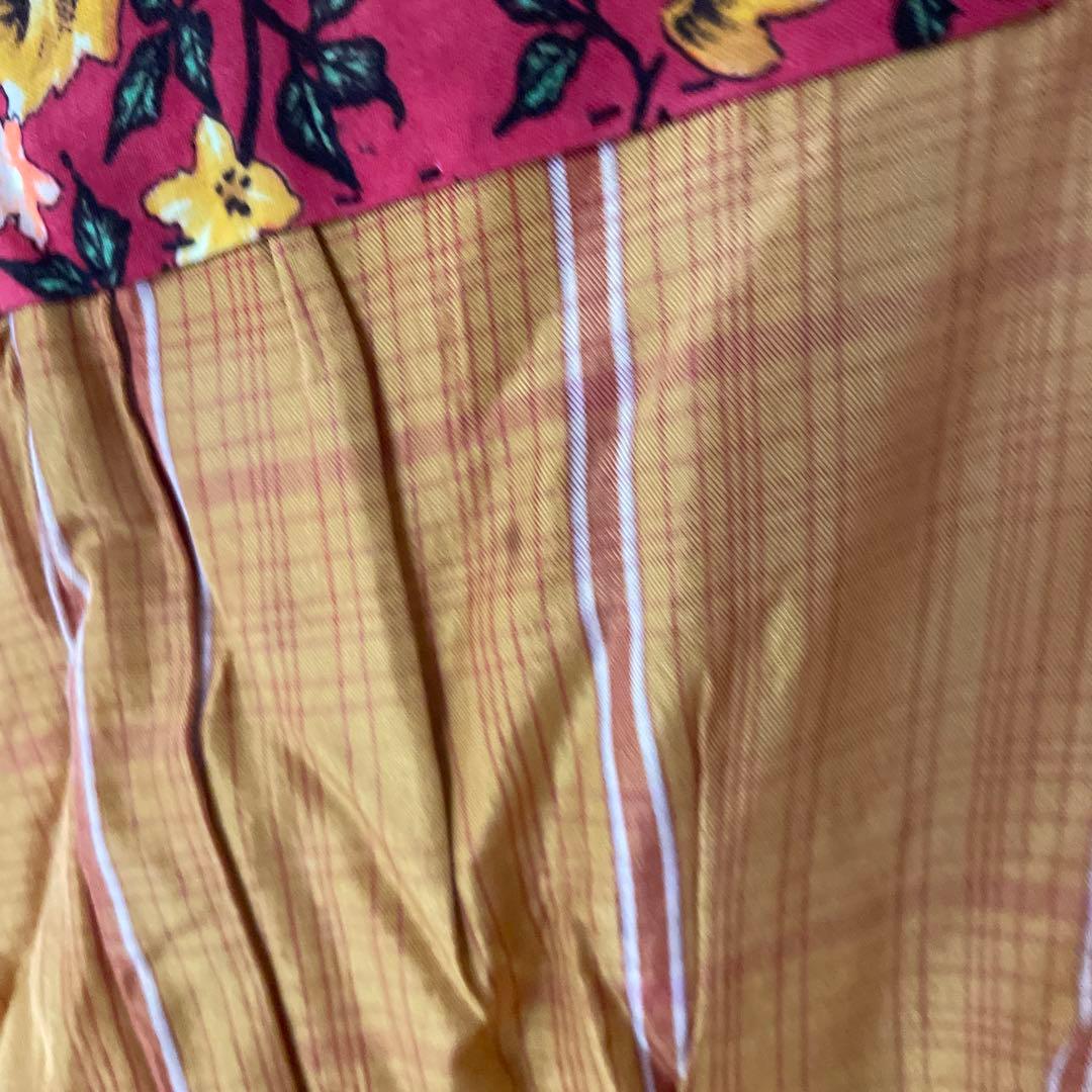 かいまき布団 和装寝具 手縫い 花柄 幾何学模様 【昭和レトロ】【アンティーク】