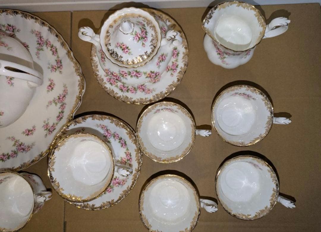 ロイヤルアルバート　  DIMITY ROSE セット