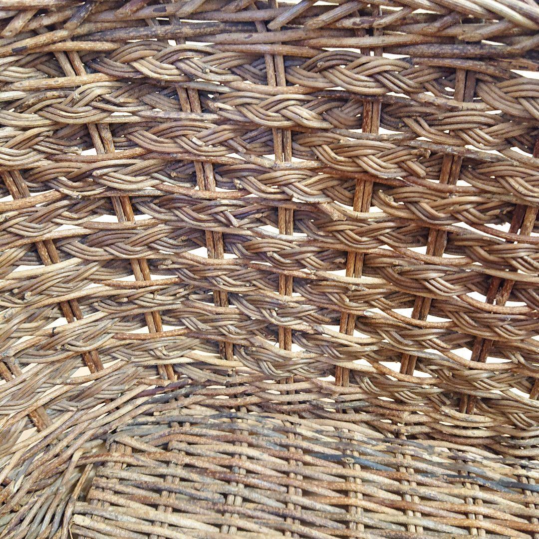 青森　あけび籠　あけび蔓細工　大籠　収納かご　脱衣かご　年代物　Vintage