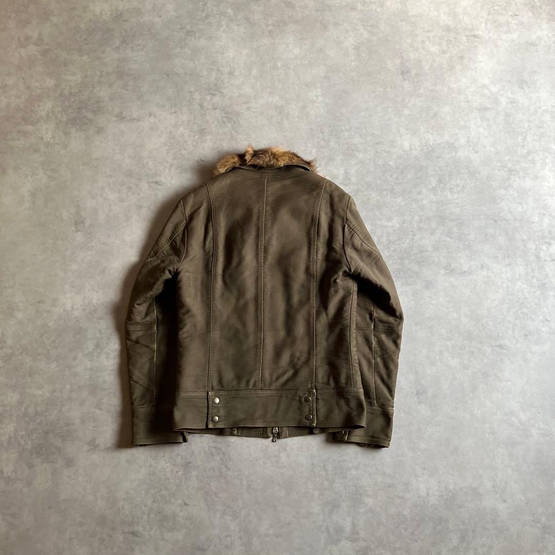 00s y2k archive shellac fur jacket お兄系