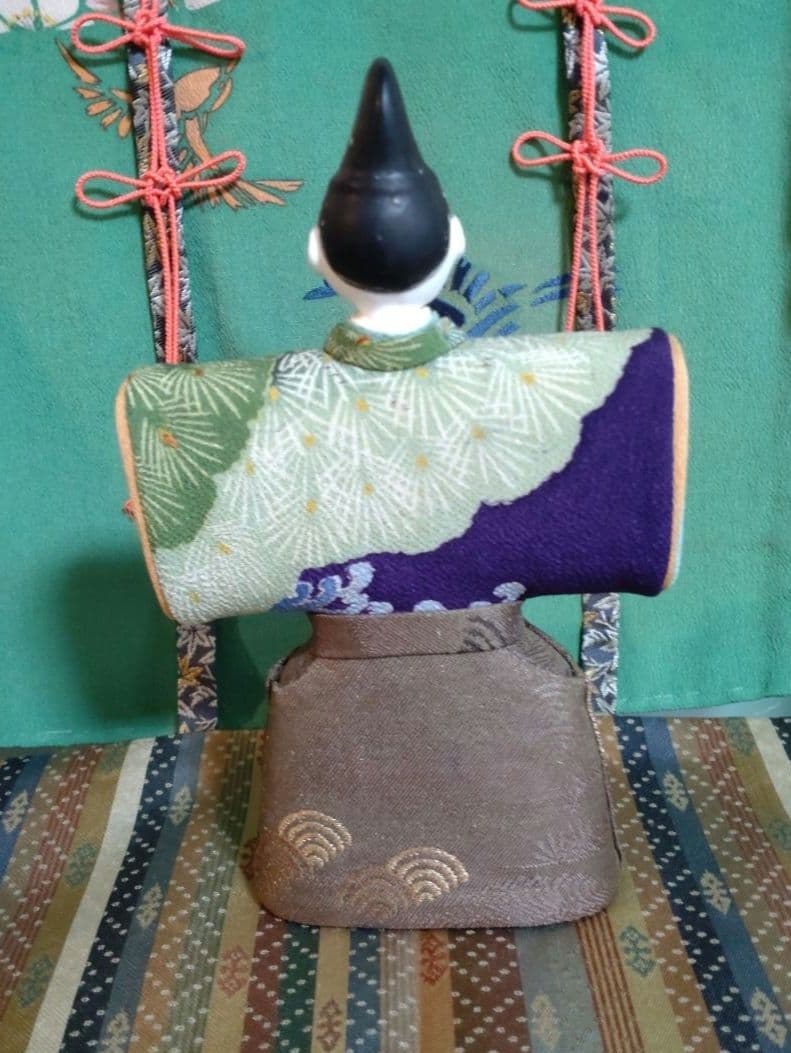 桐塑 雛人形　衣裳　古布