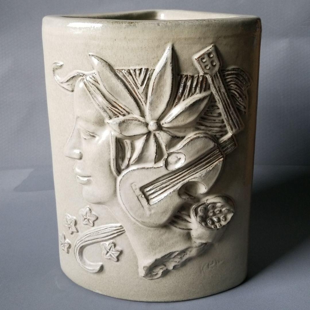 信楽焼傘立て  カルメン 高さ４５cm