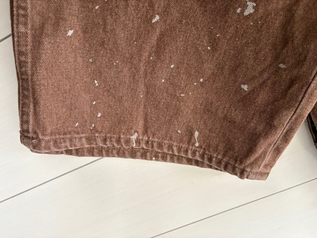 PAYDAY /ペイデイ サスペンダー付きペイント加工デニム　36