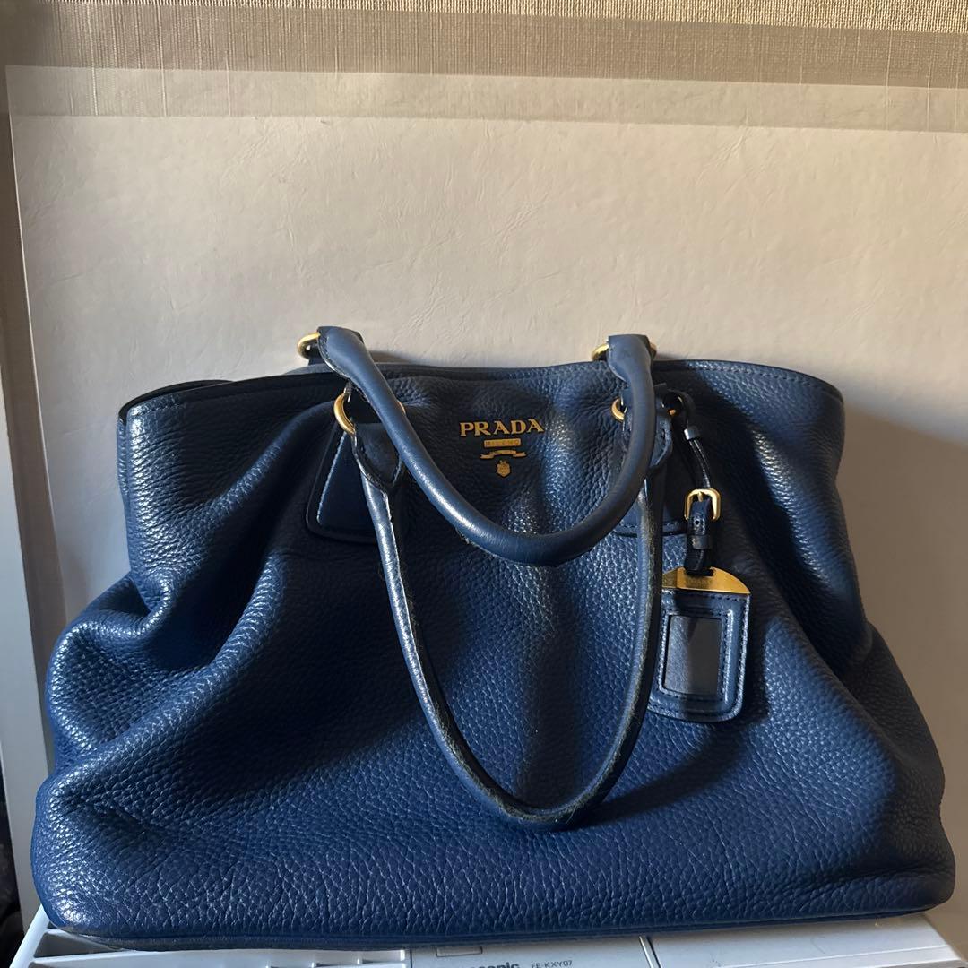 PRADA ネイビー トートバッグ