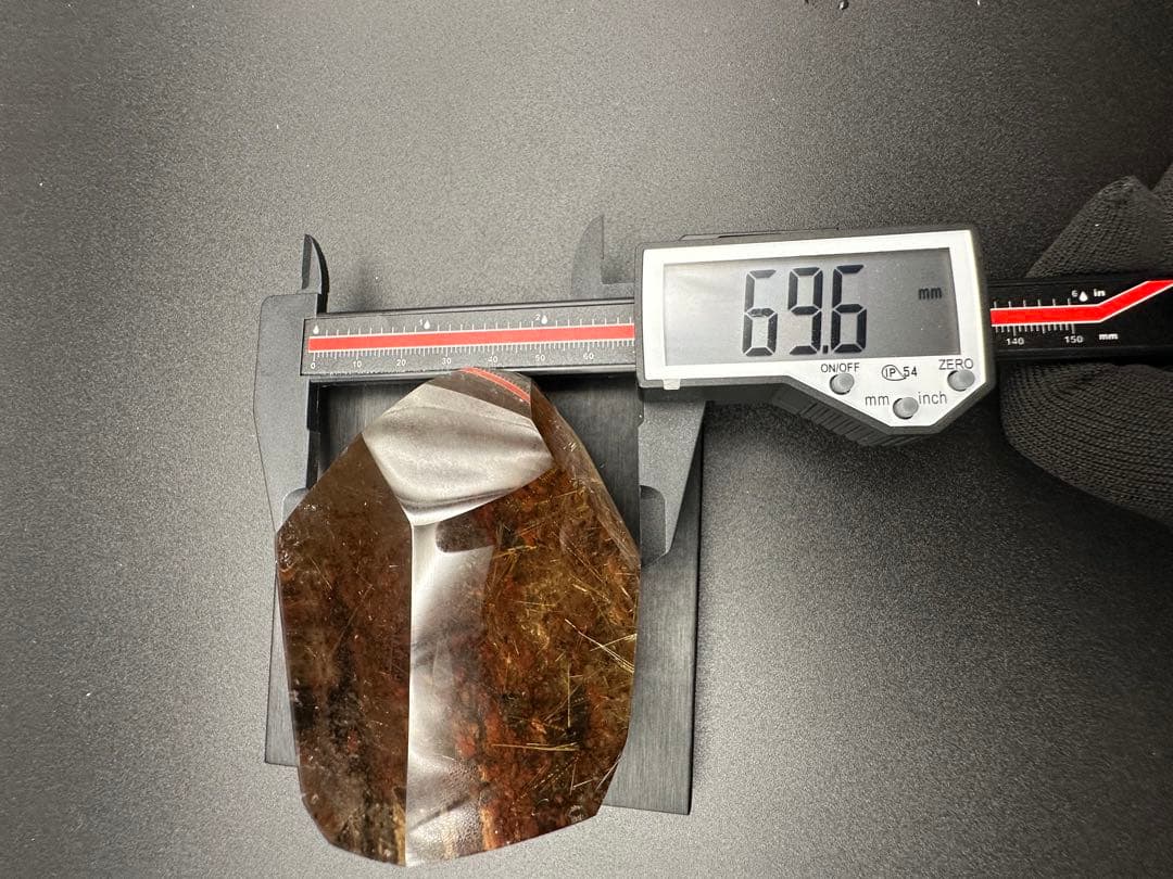 ルチルクォーツ 置物　透明感抜群！