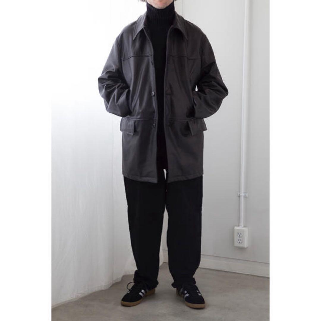 COMOLI 22AW ラムレザーカーコート タグ付き size3