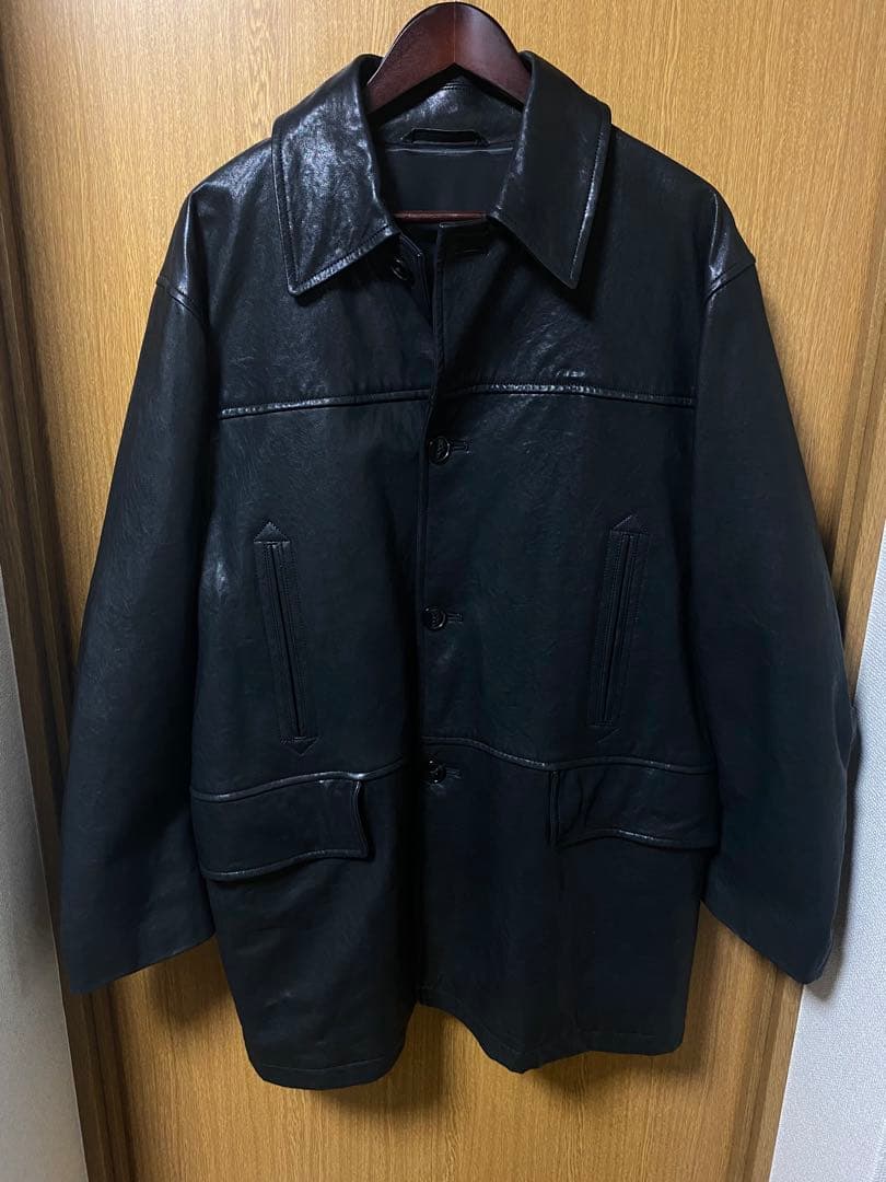 COMOLI 22AW ラムレザーカーコート タグ付き size3