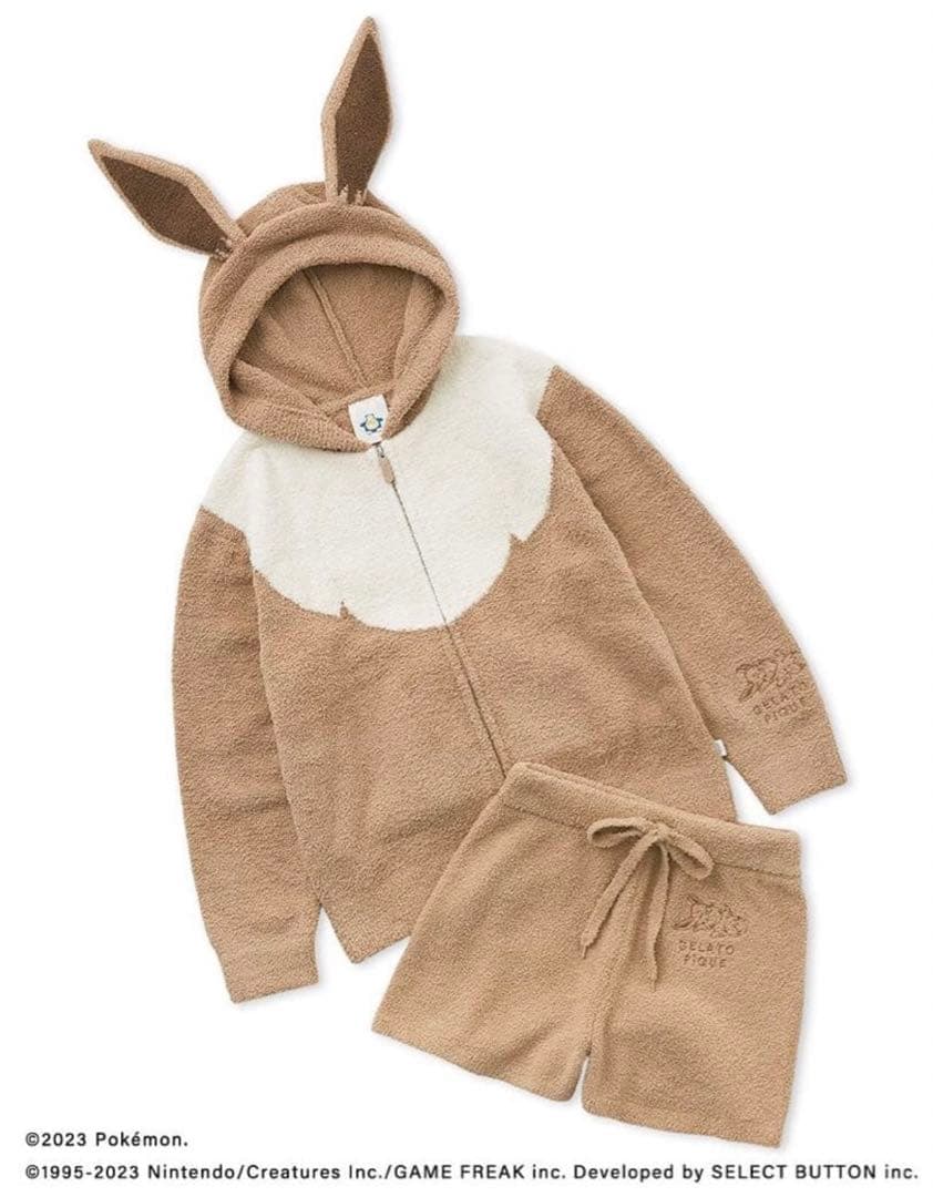 未使用 GELATO PIQUE ジェラートピケ ポケモン イーブイ パジャマ