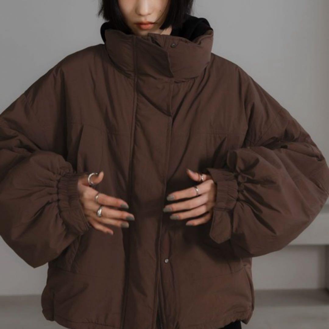 LOWRYS FARM モンスターショートコート　フリーサイズ　ブラウン