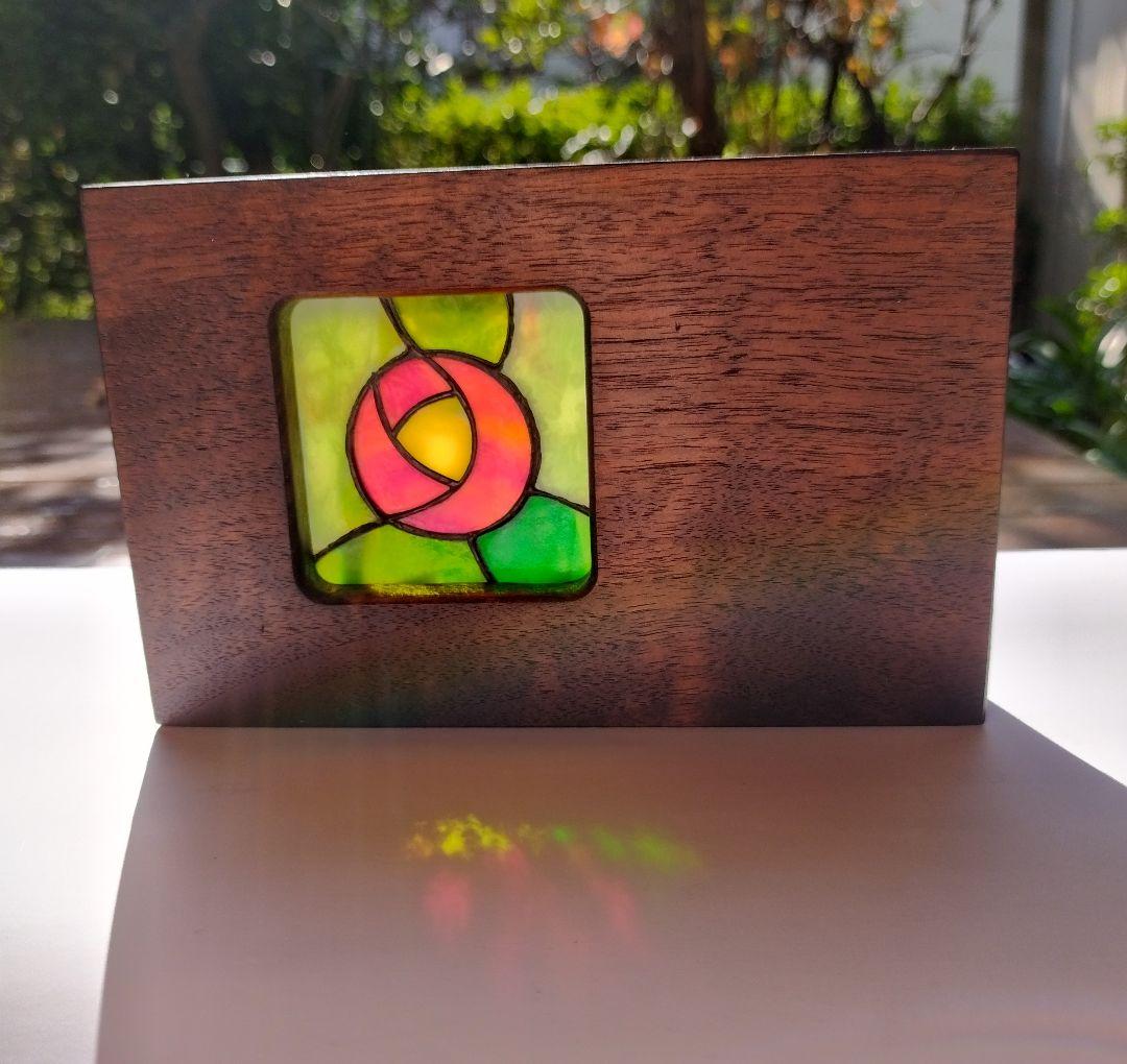 プチステンドグラス　薔薇