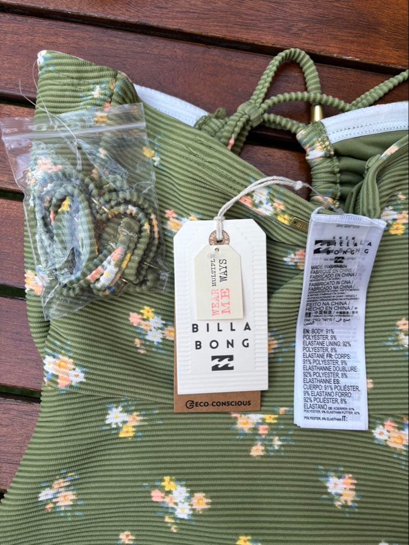 Billabong 大人気タイプ　ワンピース水着　未使用タグ付き