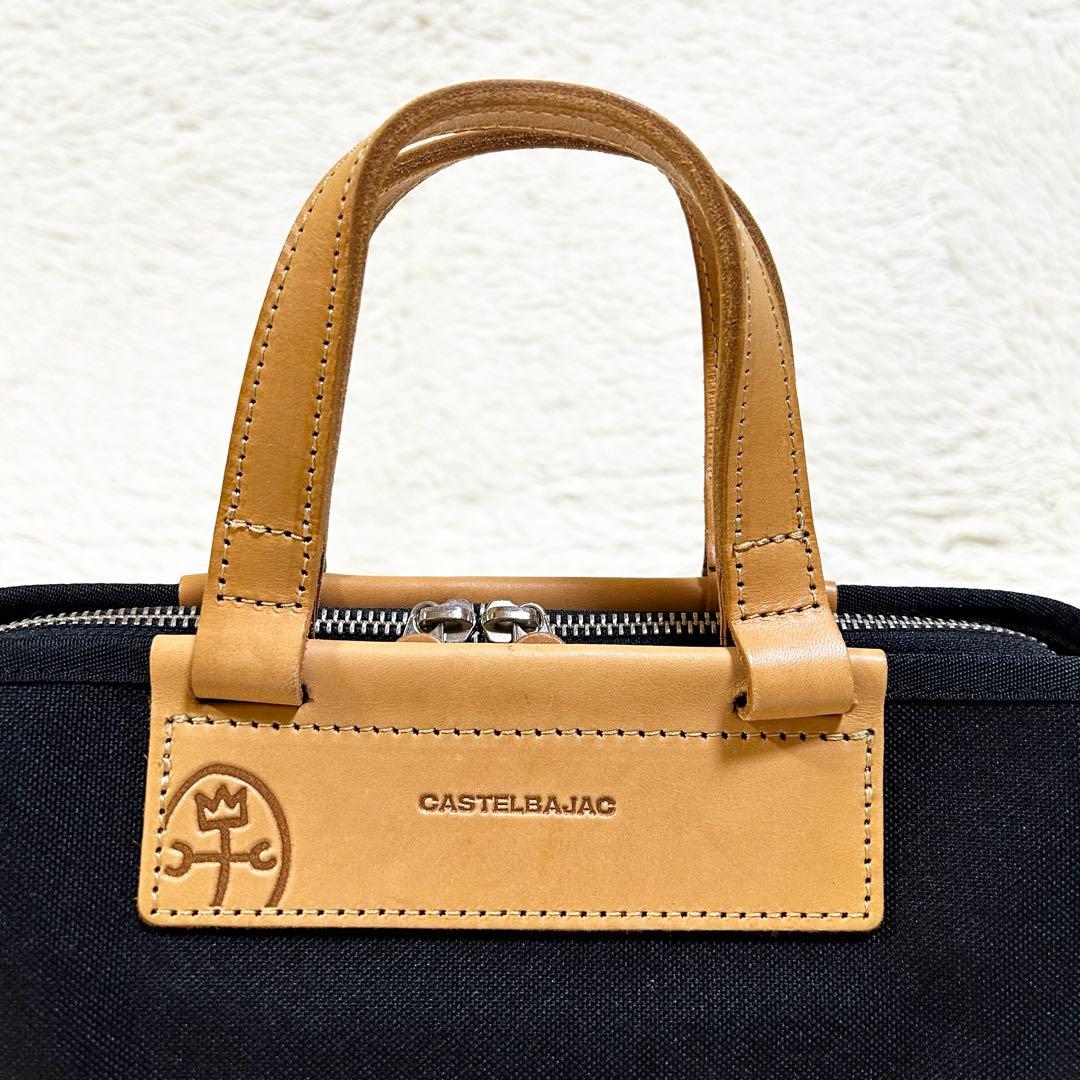 【未使用級】CASTELBAJAC トートバッグ キャンバス ブラック