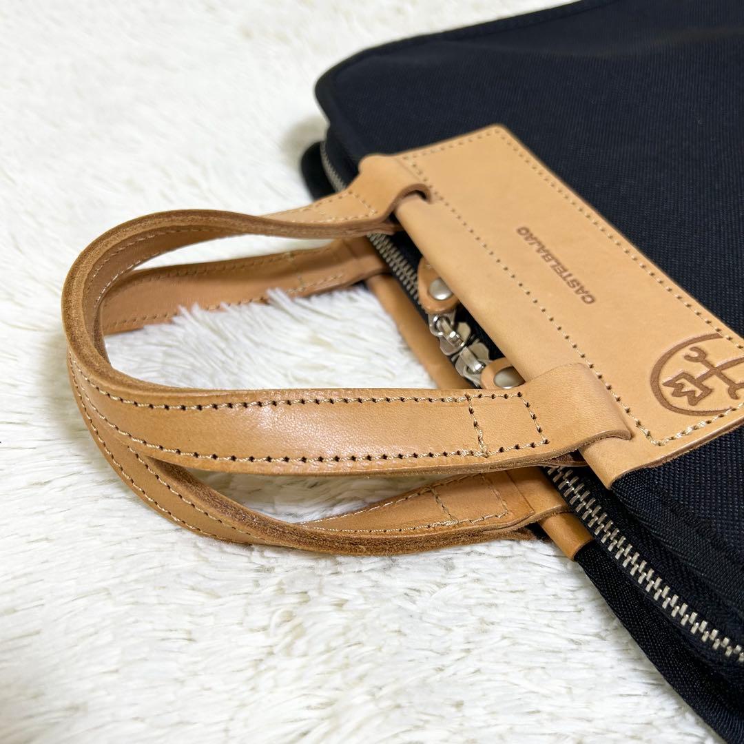 【未使用級】CASTELBAJAC トートバッグ キャンバス ブラック