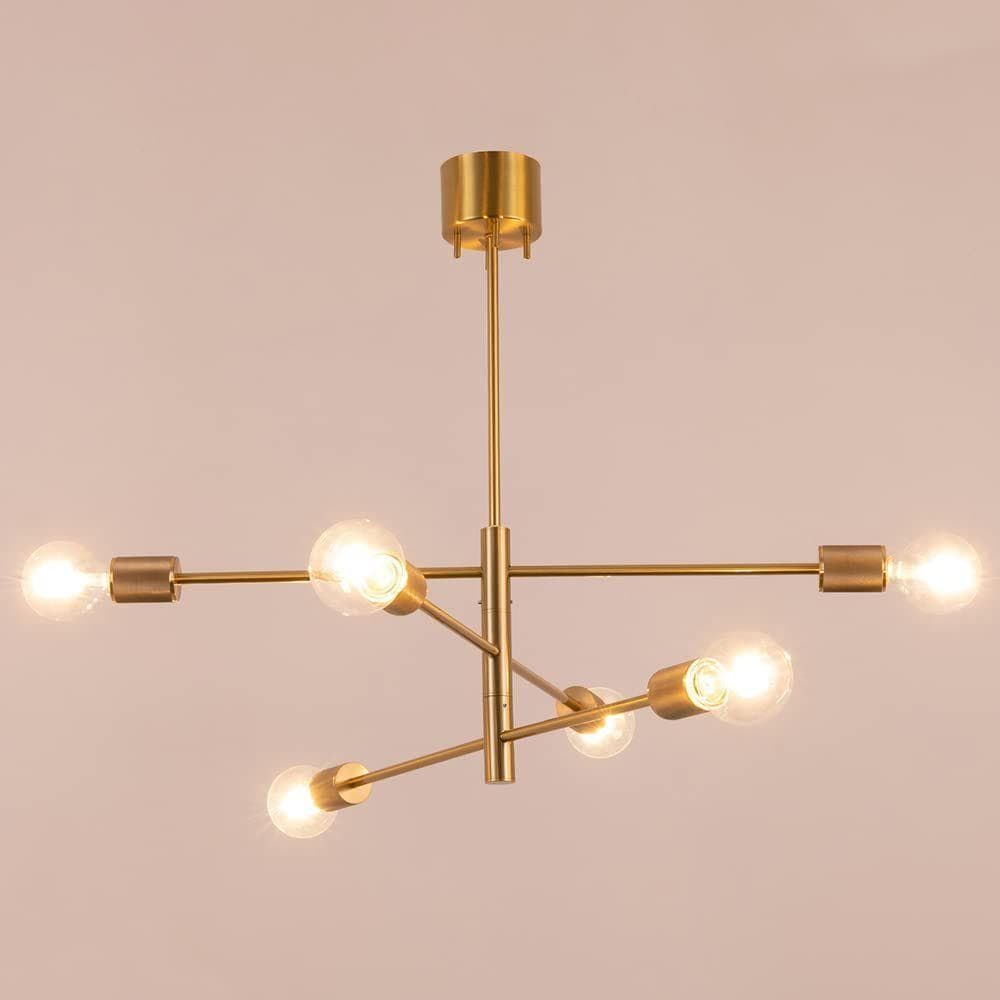 【開封・未使用】Chende シーリングライト 6灯 真鍮 口金E26 60W