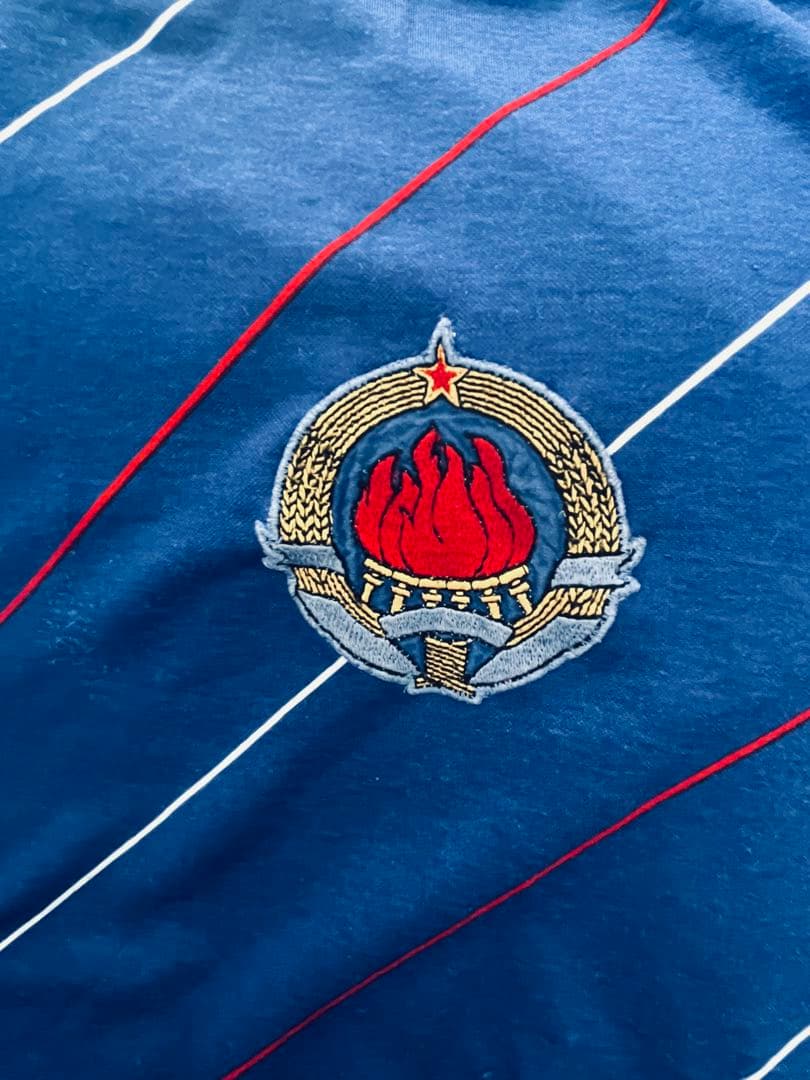 西ドイツ製　84年ユーゴ代表ホーム　長袖シャツ　ユーゴスラビア代表