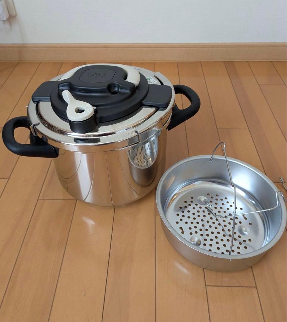 T-fal Clipso 圧力鍋 360度開閉　6L 未使用