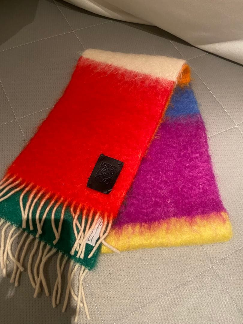 LOEWE マフラー ストライプデザイン