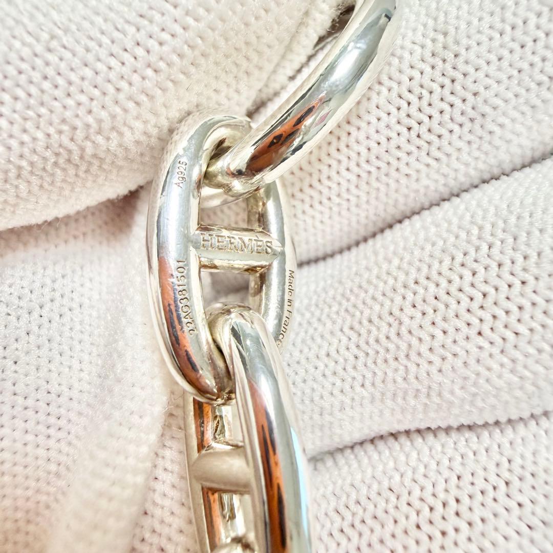 新品仕上済 エルメス シェーヌダンクル GM 12コマ ブレスレット 箱付き