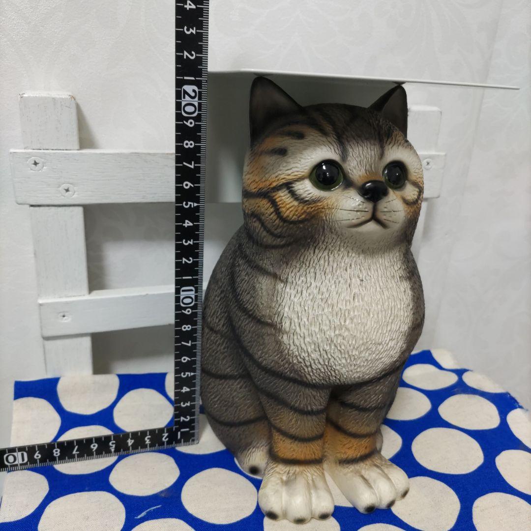 猫　陶器　置物　３点セット